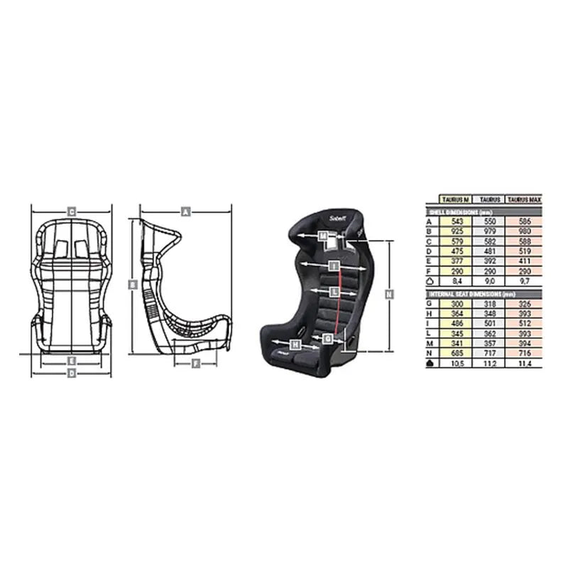 Sabelt Taurus, FIA8855-1999, Medium/Large/X-Large