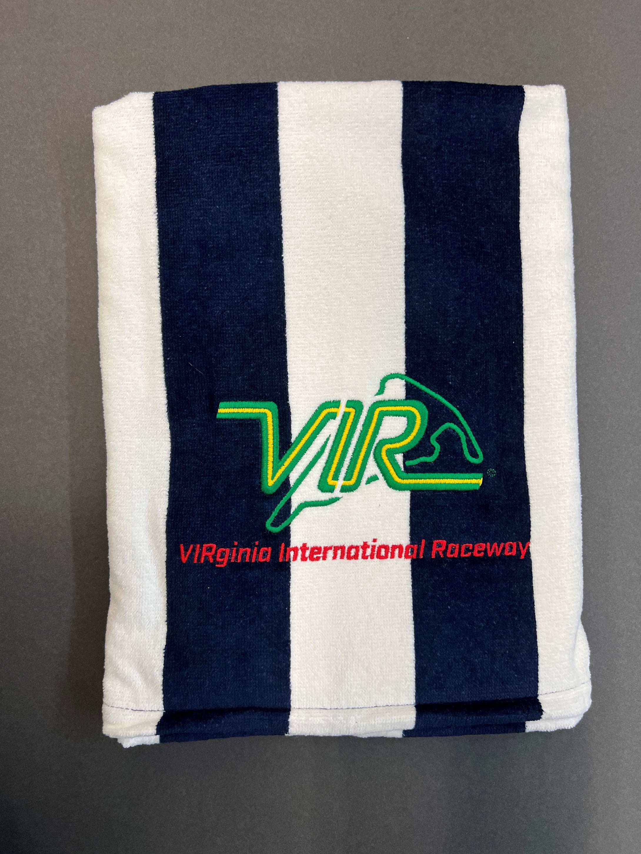 VIR Logo Stripe Beach Towel