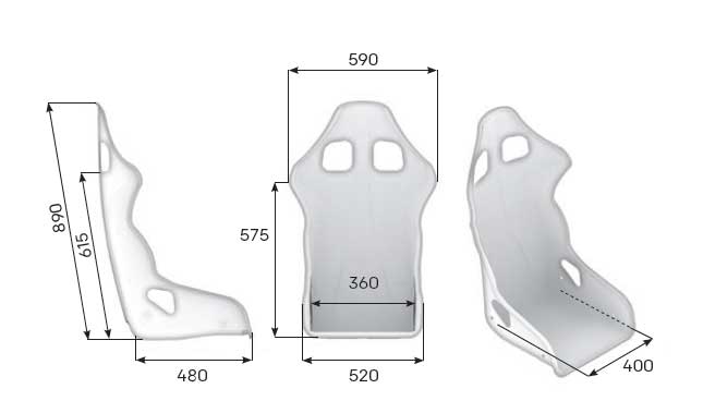 OMP RACING SEAT CHAMP FIA 8855-1999