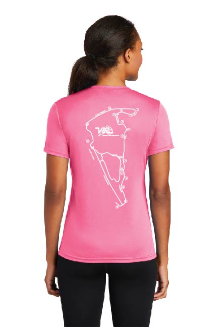 VIR Ladies Track Map Tee - Dryfit (Size: XS - 2XL)