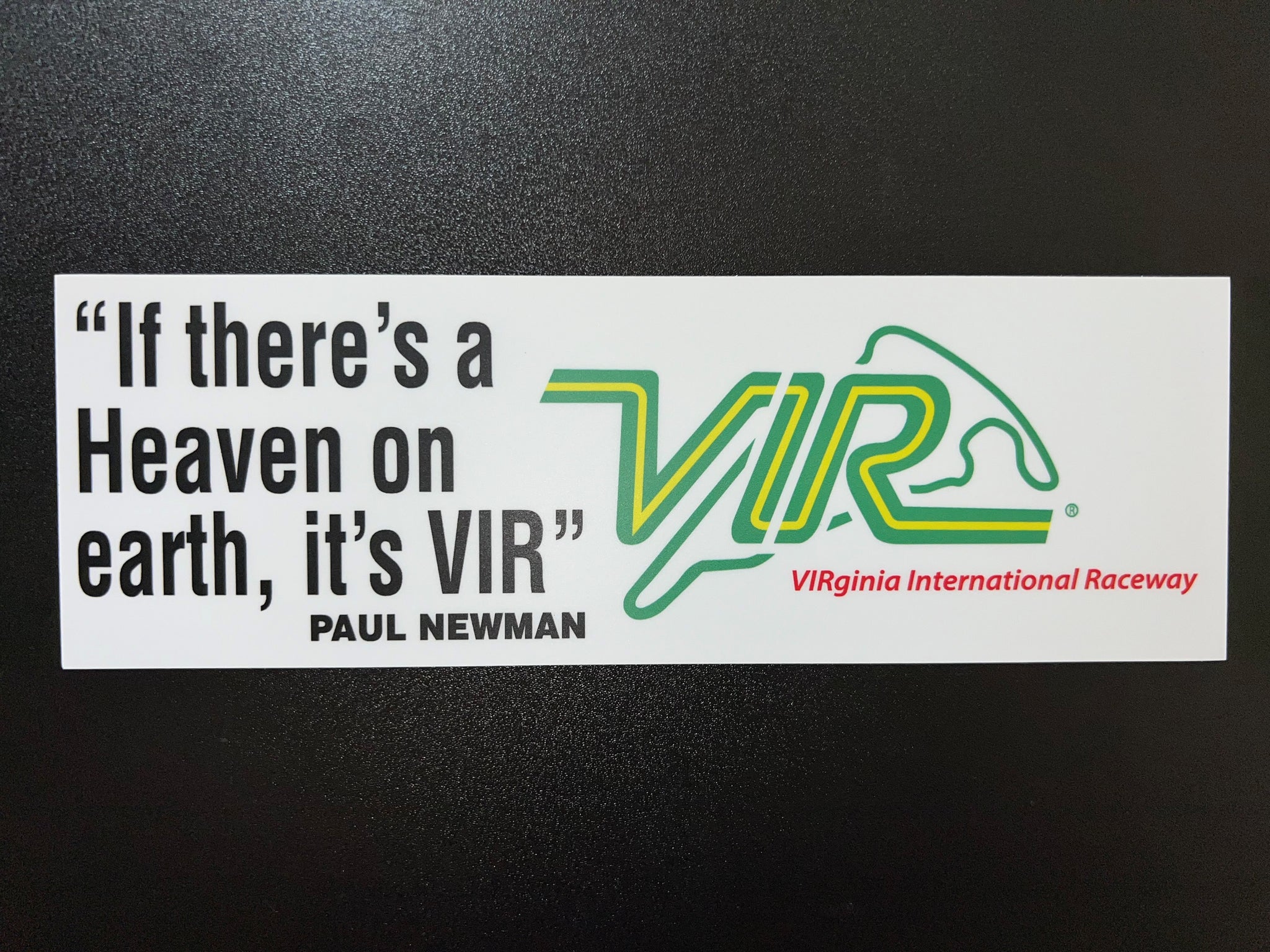VIR Paul Newman Bumper Sticker - Black or White