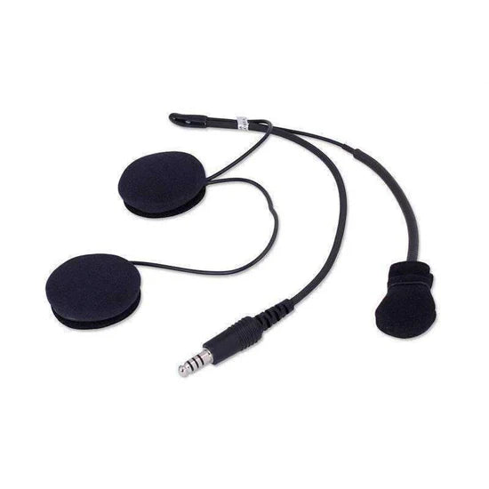 Rugged Radios IMSA 4C Wired Open Face Helmet Kit with Speakers & M102 Military Mic
