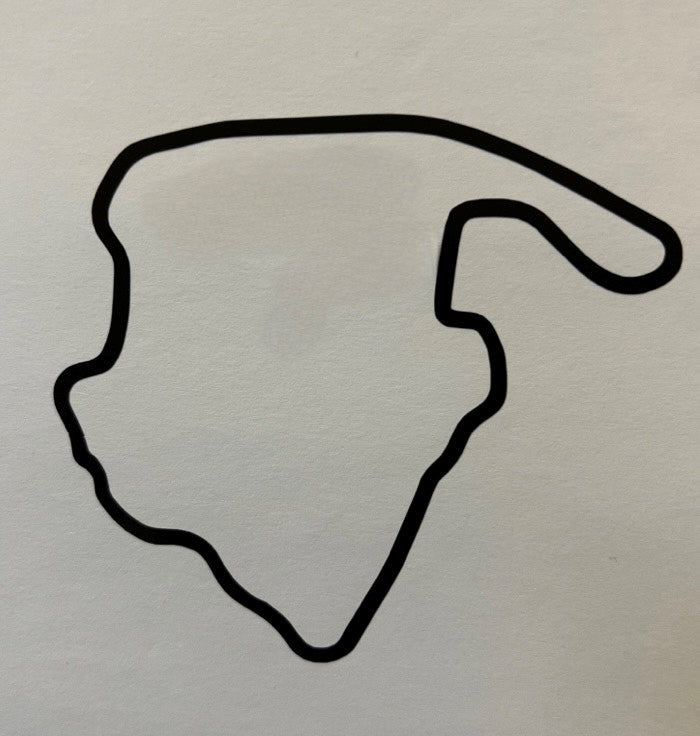 VIR North Course 4" Decal - Black or White