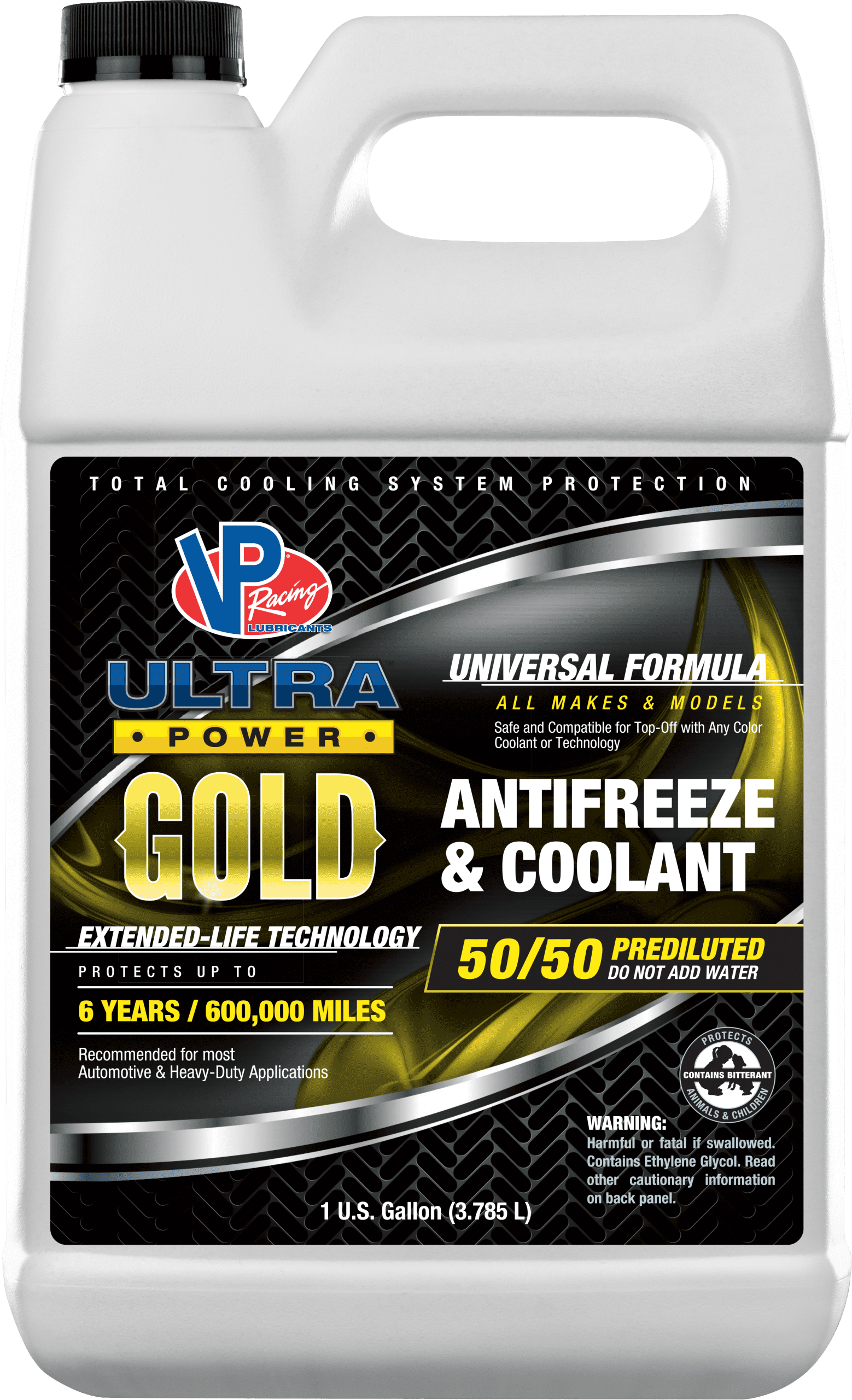 50-50 Engine Antifreeze/Coolant (HOAT) – VP ULTRA POWER GOLD