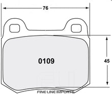 Load image into Gallery viewer, PFC 109 RACE PAD SET - 08 CMPD 16 MM (PFC-0109.08.16.44)
