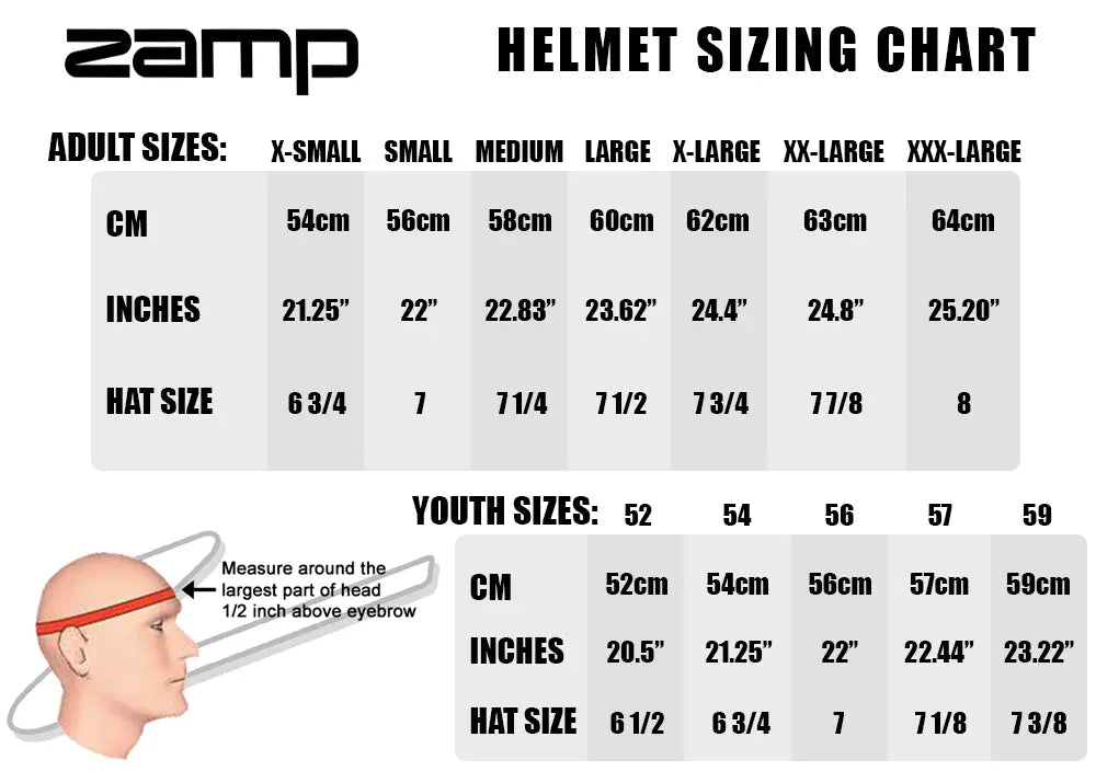 Zamp RZ-57V SA2025 Matte Black Composite Helmet
