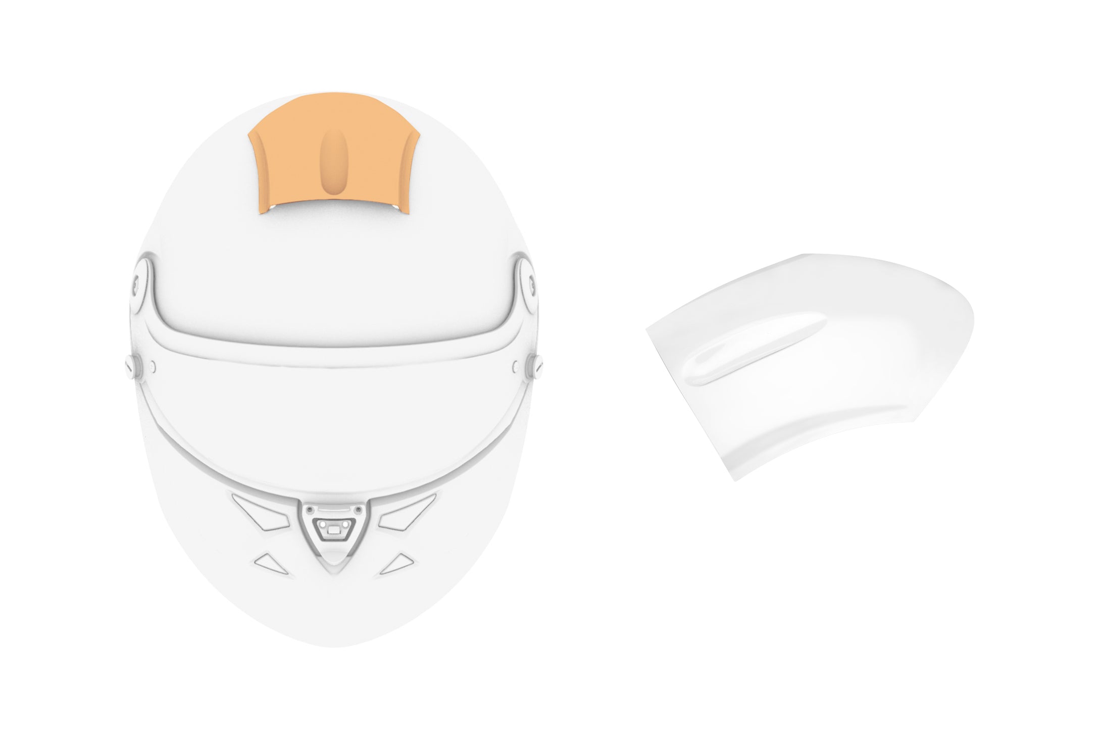 Schuberth SP1 Scoops (Flat Scoop Clear or Standard Scoop Clear)