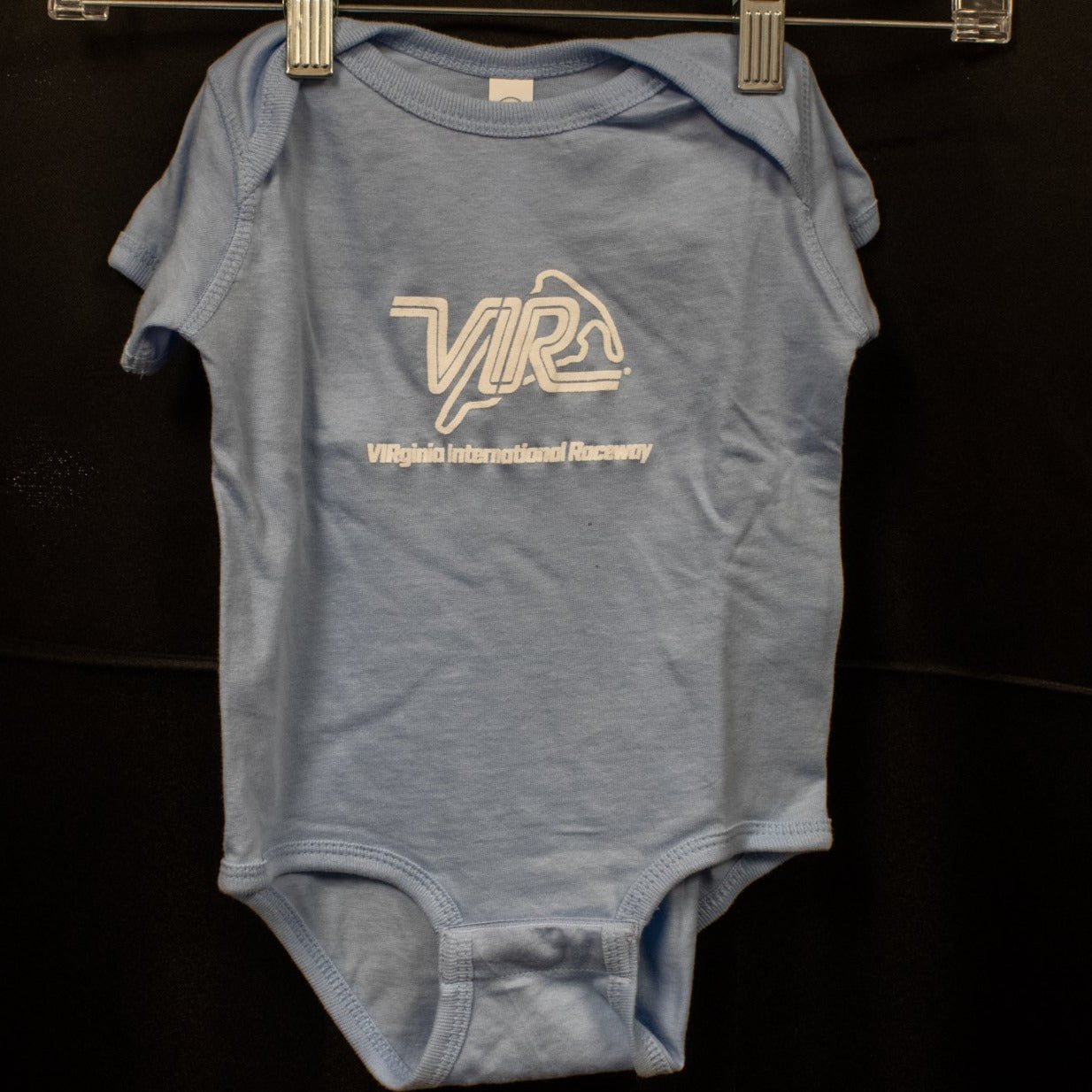 VIR Logo Onesie, Blue or Pink (Size: 12M or 18M)