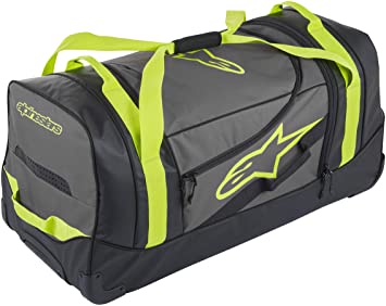 Komodo Travel Bag, Black/Anthracite/Yellow Fluo
