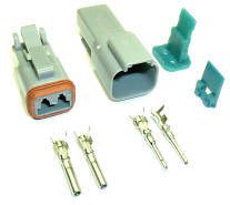 Sealed 2-pin connector kit (Deutsch style)