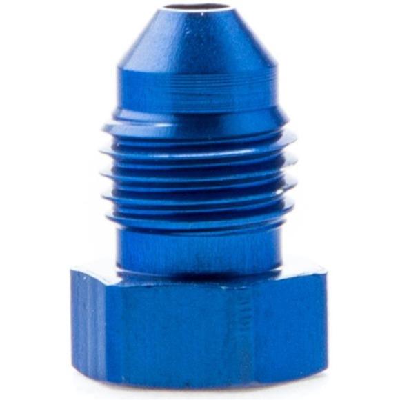 Flare Plug;-03AN Dash Size; Aluminum; Blue Anodized;