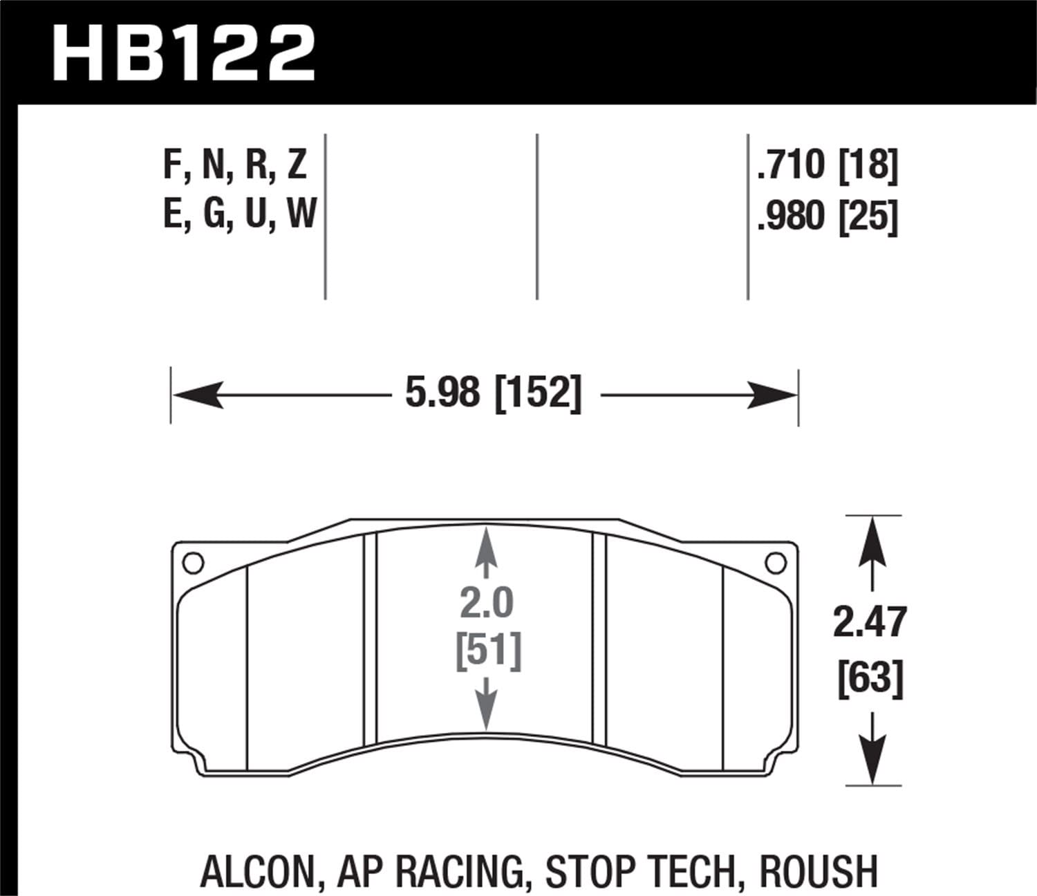 Hawk DTC-70 Brake Pad - (HB122U.710)