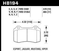 Hawk DTC-60 Brake Pad - Rear (HB194G.570)