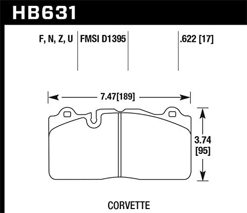 Hawk DTC-70 Brake Pad - Front (HB631U.622)