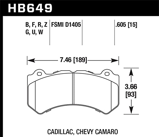 Hawk DTC-70 Brake Pad - Front (HB649U.605)