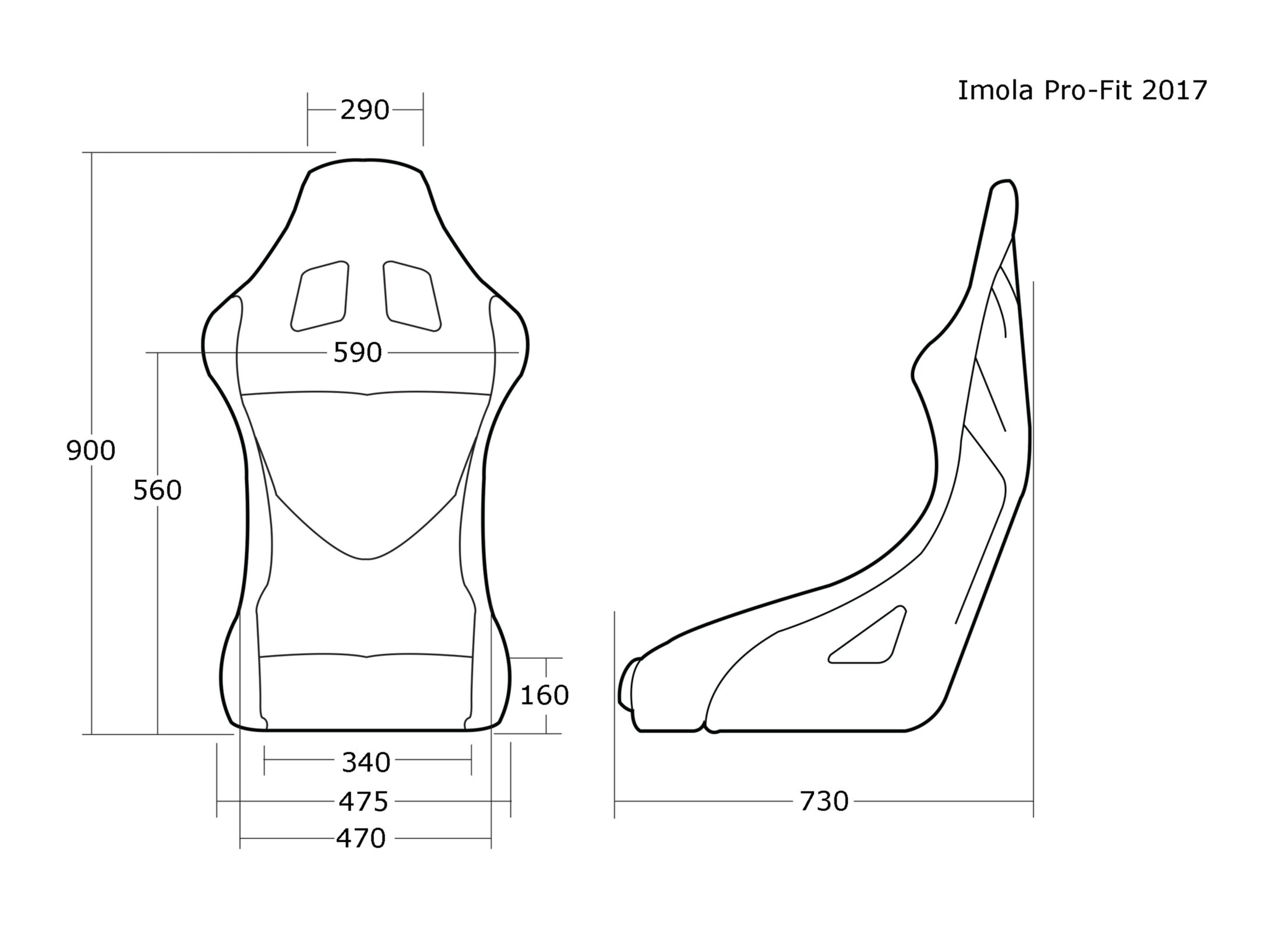 Imola Pro-Fit Seat: Standard or Wide