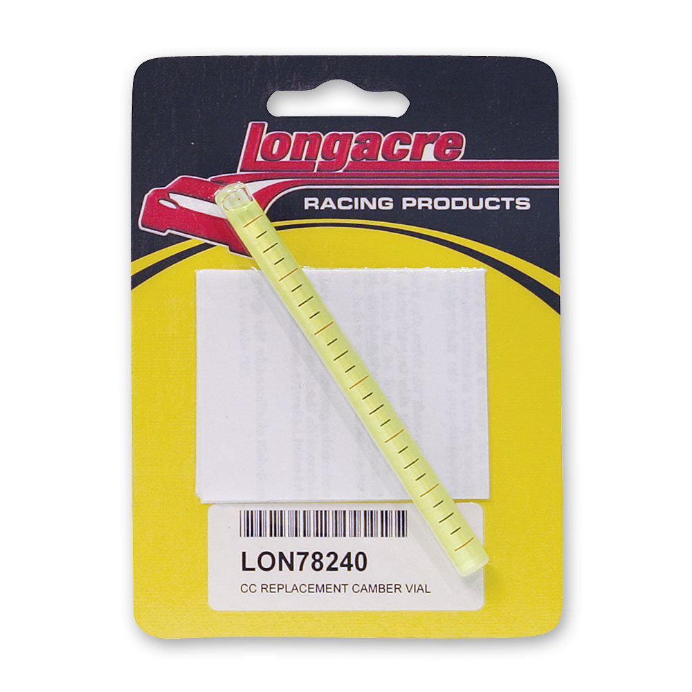 Longacre Replacement Camber Vial - 0-6° with Lines
