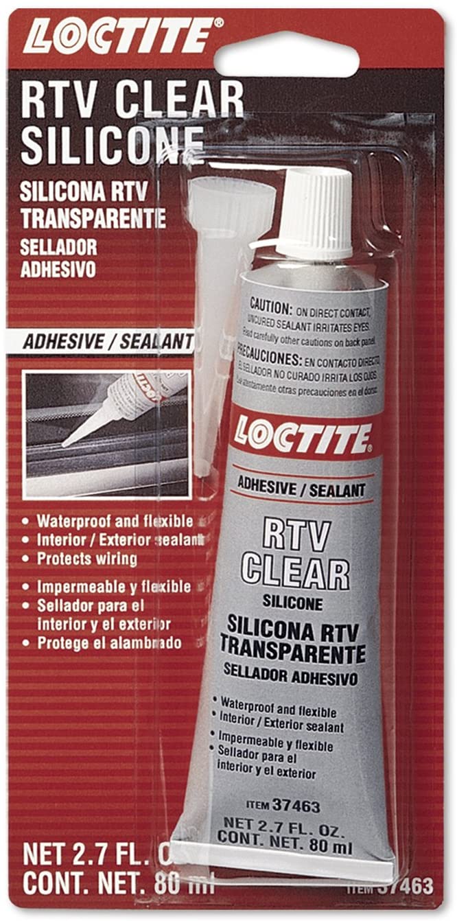 Loctite RTV Clear Silicone Adhesive/Sealant, 80 ml tube