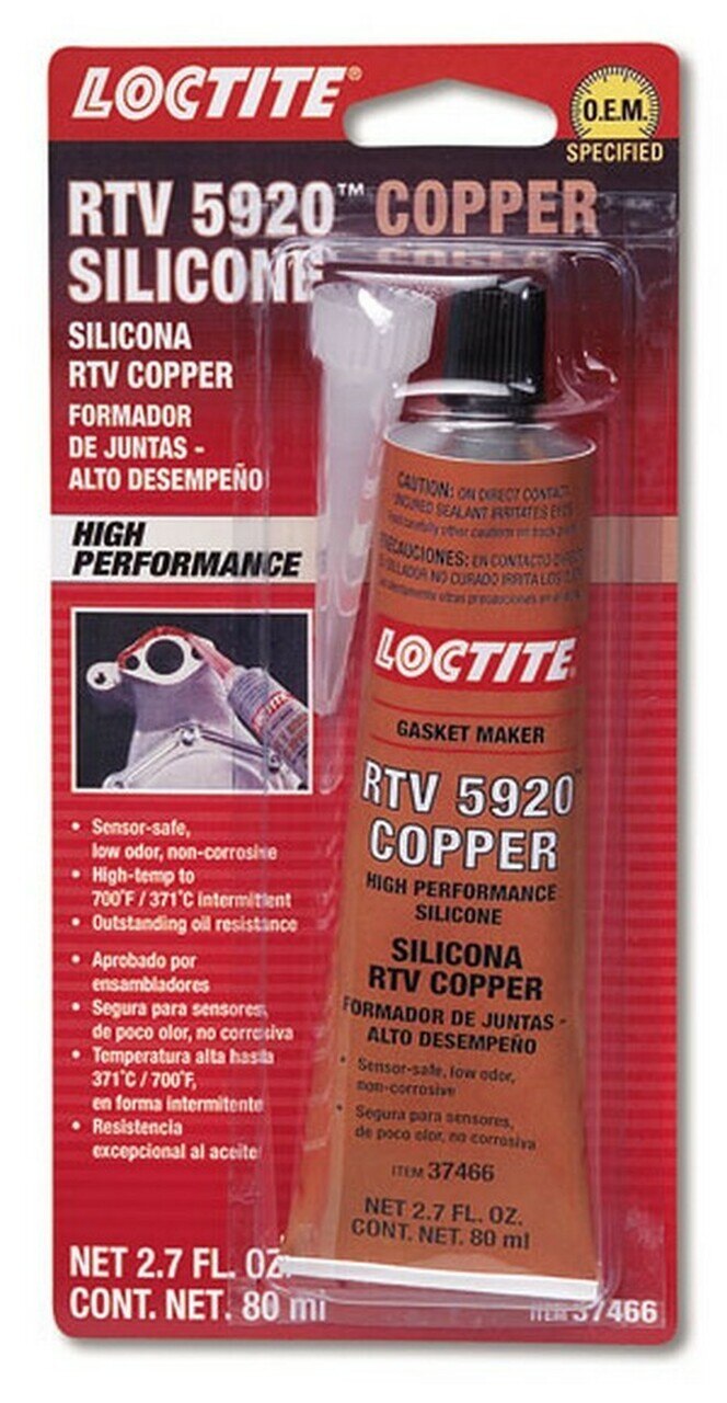Loctite RTV 5920 Copper High Performance Silicone , 80 ml tube