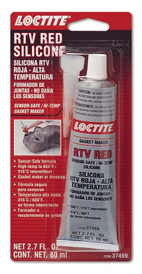 Loctite RTV Red Silicone - Sensor-Safe/Hi-Temp, 80 ml tube