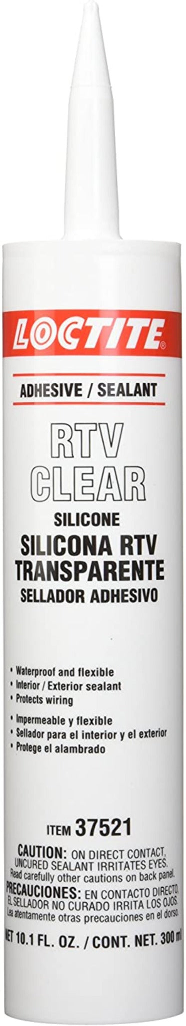 Loctite RTV Clear Silicone Adhesive/Sealant, 300 ml