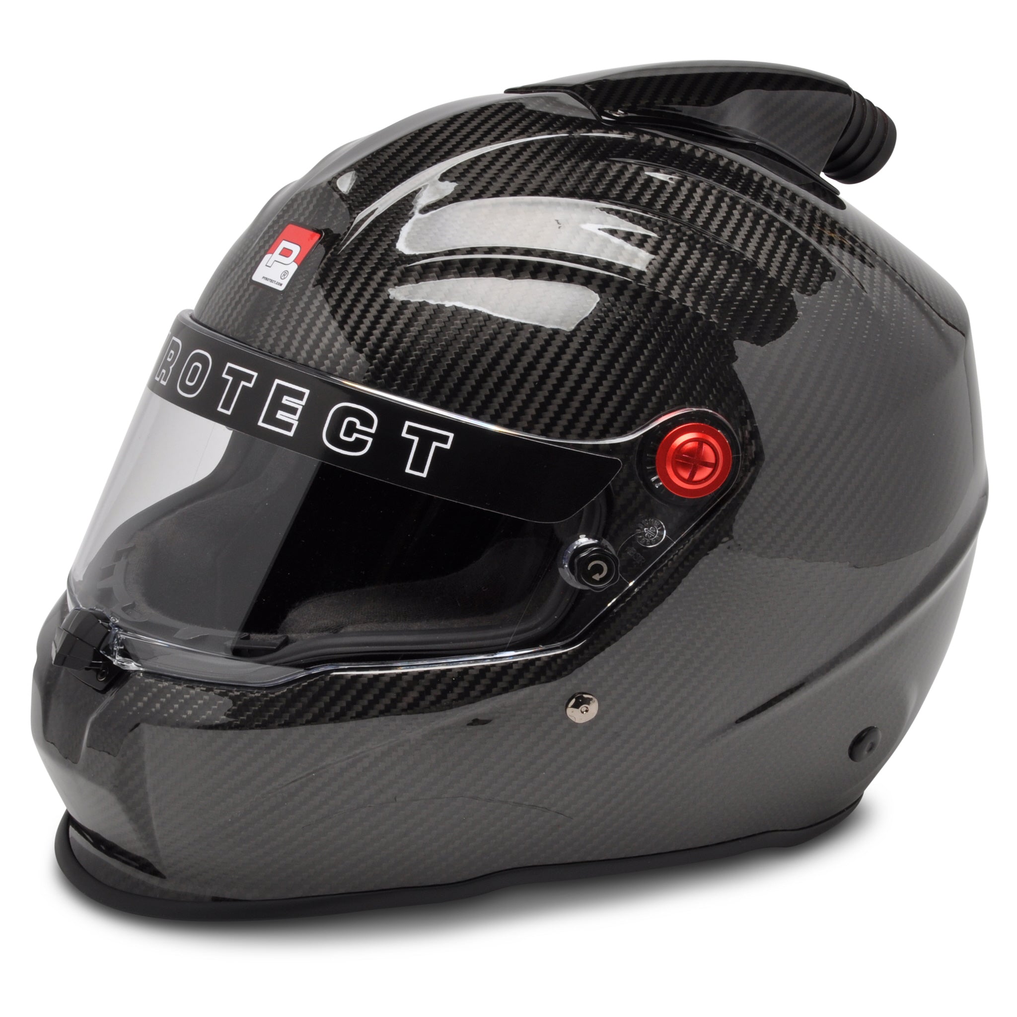 Pyrotect Pro Sport Top-Forced Air Full Face Duckbill Helmet Carbon Fiber-SNELL SA2020 (Size: XXS - 3XL)