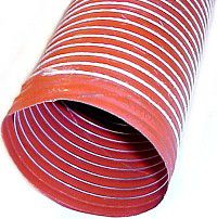 SCAT, 2' ID Single-Ply Orange Silicone Duct Hose (11ft)