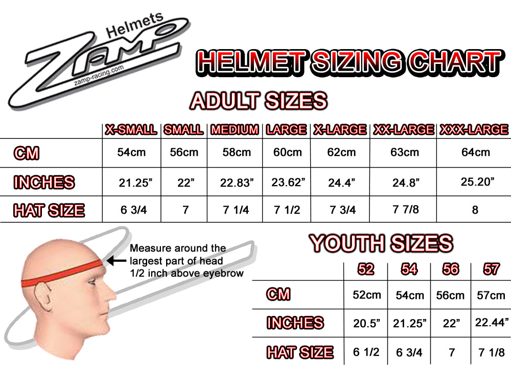 Zamp RZ-42Y YOUTH Graphic, Snell CMR2016 (52cm, 54cm, 56cm, 57cm)